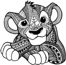 Zentangle Simba Art Print By Elfinelines X Small In 2020 Zentangle Drawings Mandala Drawing Mandala Coloring