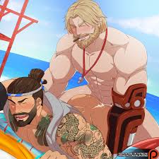 Cole Cassidy x Hanzo Shimada (Halakadira) – Gay Porn Comic