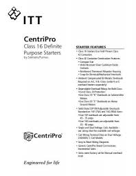 Class 16 Definite Purpose Pump Motor Starters