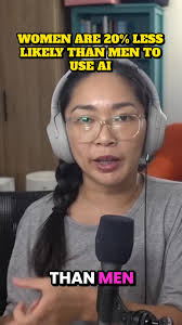 Women are 20% less likely to use AI #womeninai #womenintech #openai  #marketing #marketingtip