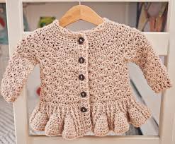 How To Make Gorgeous Peplum Cardigan For Kids Pattern Is Here Mon Petit Violon Crochet Cardigan Pattern Cardigan Pattern Crochet Cardigan