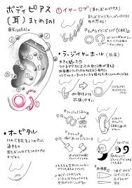 松本キヨ 低浮上 on twitter ピアスジャラジャラなキャラが描きたいけど ボディピアスのことは良く分からない という方向けに纏めました 第一弾です ボディピしている方 ここ違うよ 正しくはこうだよ って部分がありましたら教えていただけるとありがたいです