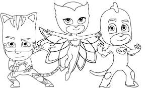 Print our free thanksgiving coloring pages to keep kids of all ages entertained this november. Pj Mask Coloring Pages Pdf Coloringfile Com