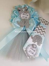 Elephant Baby Shower Pins Elephant Baby Shower Mommy To Be Etsy Baby Shower Corsage Baby Shower Pin Elephant Baby Shower Boy