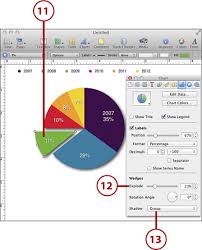 creating pie charts creating charts in pages for the mac