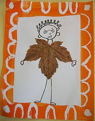 Bonhomme Feuille La Maternelle De Chocolatine Projets Artistiques De La Maternelle Art De Maternelle Creations D Automne