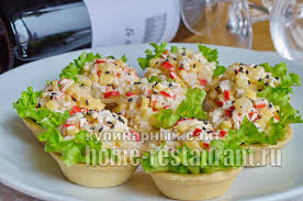 салат из пекинской капусты с ананасом и крабовыми палочками Nachinka Dlya Tartaletok S Ananasom I Krabovymi Palochkami Domashnij Restoran Eda Dlya Vecherinki Recepty Zakusok Eda
