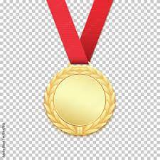 Gold medal isolated on transparent background. Векторный объект Stock |  Adobe Stock