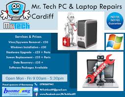 5 out of 5 stars. Mr Tech Pc Laptop Repairs Cardiff Home Facebook