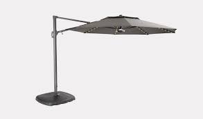 Banana parasol solar led lights 2.7m sun shade shelter crank hanging cantilever outdoor umbrella. 3 3m Free Arm Parasol With Led Lighting And Wireless Speaker Kettler Official Site