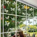 Window Decals Birds Strikes Butterfly Static Window Clings - Temu