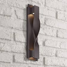 Maybe you would like to learn more about one of these? Modern Forms Twist 20 High Bronze Led Outdoor Wall Light 59e95 Lamps Plus