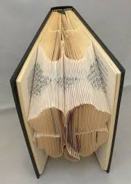 Book Folding Pattern Four Leaf Clover Design Including Etsy Book Folding Patterns Book Folding Folded Book Art