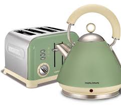 Retro Kitchen Accessories In 2020 Green Kitchen Accessories Sage Green Kitchen Kettle And Toaster