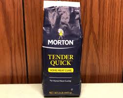 It is a mixture of salt, 0.5% sodium nitrate, 0.5% sodium nitrite and sugar. Morton Tender Quick