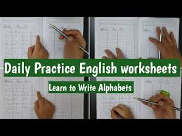 The alphabet worksheets and online activities. Practice The English Alphabet Worksheet 08 2021