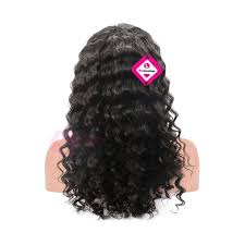 Wig Deep Wavy Hair Natural Color