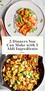 These 5 Ingredient Aldi Dinners Are Impossibly Easy 5 Ingredient Dinners Aldi Recipes Aldi Meal Plan
