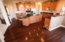 kitchen with brazilian walnut floors