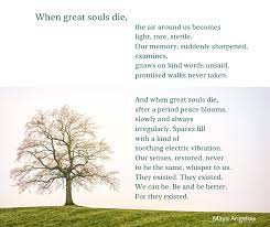 Irish Hospice Foundation Thoughfulthursday Excerpt From When Great Trees Fall By Maya Angelou Here S The Full Poem When Great Trees Fall Rocks On Distant Hills Shudder Lions Hunker Down In