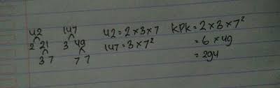 Hasil akar pangkat tiga ini sebagai data adalah sekumpulan bilangan atau kata yang didapat dari hasil menghitung, mengukur, atau. Kpk Dari 42dan 147 Adalah Brainly Co Id