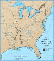 America S Great Loop Cruise Map Boat Trips Trip Route Map