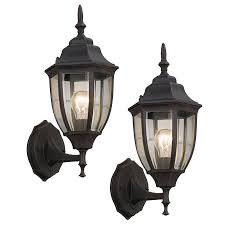 Portfolio 2 Pack 14 In H Rust Outdoor Wall Lights In The Outdoor Wall Lights Department At Lowes Com