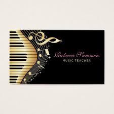 Black And Gold Card Design Elegant Black And Gold Music Notes Design Business Card Zazzle Com Notes Design Business Card Design Business Cards Elegant