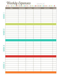 Weekly Expenses Budget Free Printable Family Budget Worksheets Free Printable Budge Monthly Budget Template Budget Template Printable Budget Planner Template