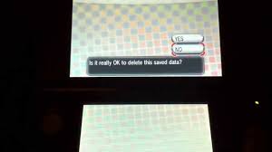 As a result, before you can start over, you'll need to uninstall and format pokemon x or y. How To Delete Saved Data On Pokemon X And Y Youtube
