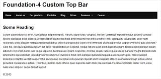 In the html above it is milk, eggs and cheese. How To Customize The Foundation 4 Top Bar