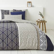 Achats de vêtements, linge de maison, mobilier, et déco. Housse De Couette Coton Atrium Bleu Marine 3 Suisses