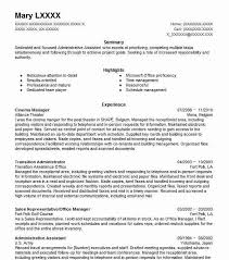 Cinema Manager Resume Example Manager Resumes Livecareer