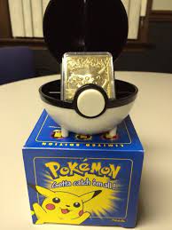 The burger king trading cards are a set of collectible cards which were distributed with the 1999 burger king promotional pokémon toys.the cards came in an assortment to be separated along perforated edges. Burger King Pokemon Ball Limited Edition 23k Gold Card Pikachu Gold Pokemon Pokemon Pokemon Ball