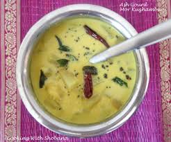 Ash Gourd Mor Kuzhambu Indian Food Recipes Gourds Recipes