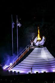 As mandated by the olympic charter, the proceedings combined the formal and ceremonial opening of this international sporting event, including welcoming speeches, hoisting of the flags and the parade of athletes, with an artistic spectacle to. T6ope3dlirhidm