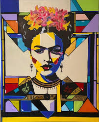 Frida Kahlo. My last illustration. I'm enjoying too much this new style.  Hope you like it. #fridakahlo #illustration #portrait #bigeyes #painter  #digitalartist