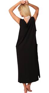 Ingear Cotton Dress Long Casual Beach Summer Tank Print Tee Cover Up Long Dress Casual Cotton Dresses Summer Tank