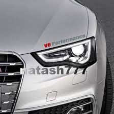 V6 Performance Vinyl Decal Sticker Emblem Logo Sport Racing Car Silver Red Natash777 Car Decals Vinyl Decals Stickers Emblem Logo