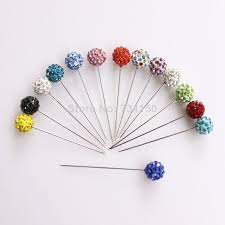 Brooch Factory Wholesale 12pcs Dozen Many Colors Hot Sale Silver Plated Muslims Flower Hijab Pins Hijab Pins Wholesale Scarves Scarf Pin