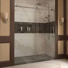 Enigma X 60 X 76 Single Sliding Fully Frameless Shower Door Frameless Shower Doors Sliding Shower Door Shower Doors