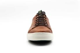 Cameron Saddle Leather Sneaker in Chestnut