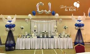 Balloon Angel Funeral Set Up Balloons Funeral Angel Balloons Table Decorations Ceiling Lights