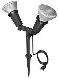 Stanley 31272 Outdoor Double Flood Lamp Holder With Ground Stake Black By Stanley 11 99 This Stanley Lapmax Du Lamp Holder Holiday Lights Electrical Cables