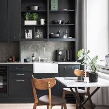 How Beautiful Is This Dark Grey Kitchen Good Night All Image Via Pinterest Kitchen Kitchend Interior Design Kitchen Small Space Living Kitchen Interior