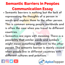 Words buy, by and bye. Semantic Barriers In Peoples Communication English Language Essay For Students And Children In English A Plus Topper