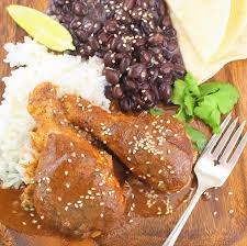 Serve over steamed rice with hushpuppies and/or crackers on the side. Easy Mole Chicken Drumsticks Choctoberfest Palatable Pastime Palatable Pastime