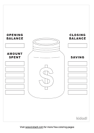 The first step is to identify what money goal you want to work on first. Money Tracker Coloring Pages Free Money Coloring Pages Kidadl