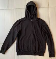 Hoodie in soft sweatshirt fabric. Divided By H M Mens Hoodie Black Drawstring Kangaroo Pocket Zip Up Sweatshirt M Ebay