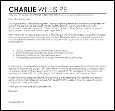 Close the sample cover letter by taking the initiative and requesting for an interview. Mechanical Engineer Cover Letter Sample Cover Letter Templates Examples